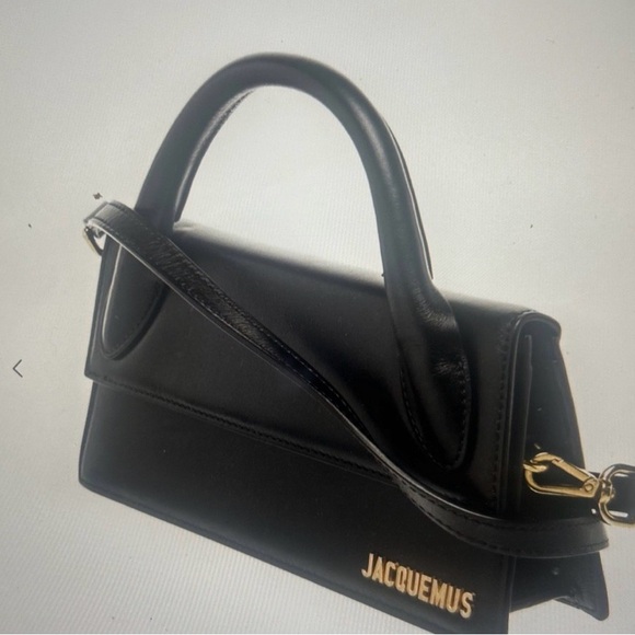 New Authentic Jacquemus Black and Gold Mini Bag - Picture 5 of 7